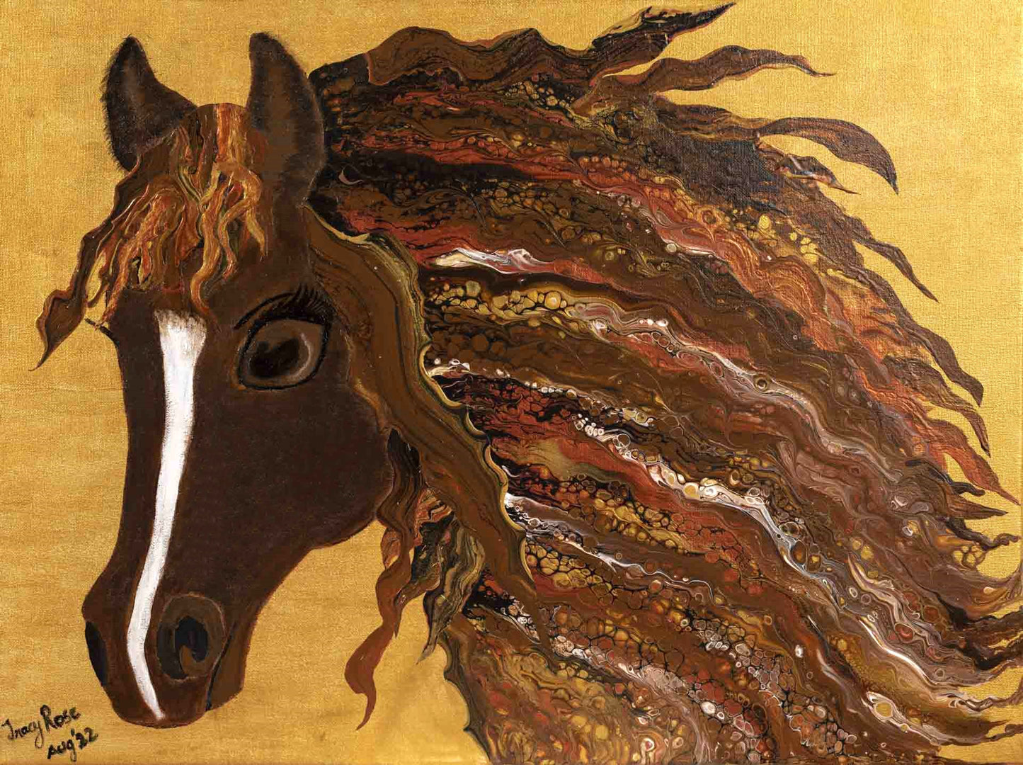 Astrid - Mixed-Media on Stretched Canvas: 45.5cm x 61cm