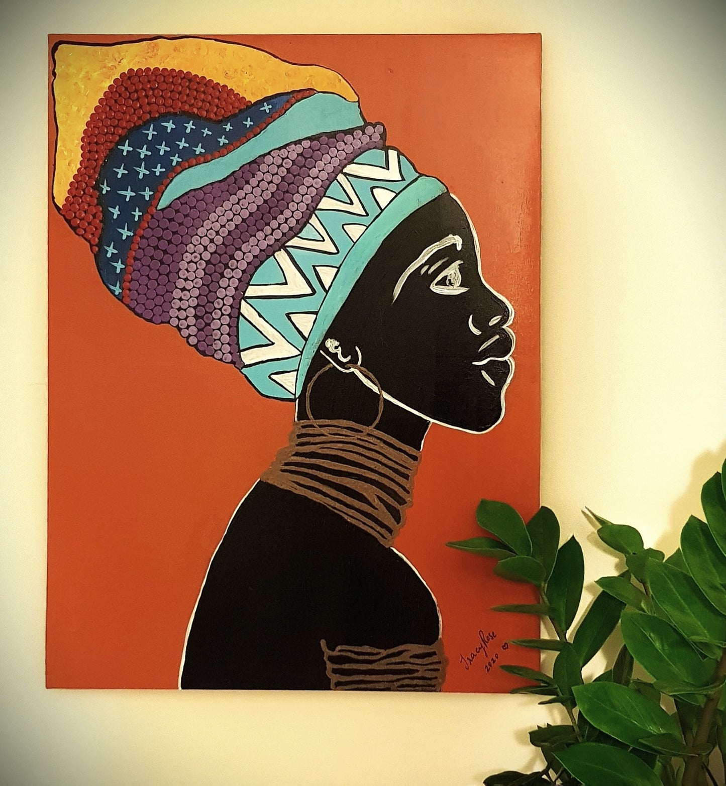 **SOLD** Jahzara - Acrylic on Canvas: 45.5cm x 61cm