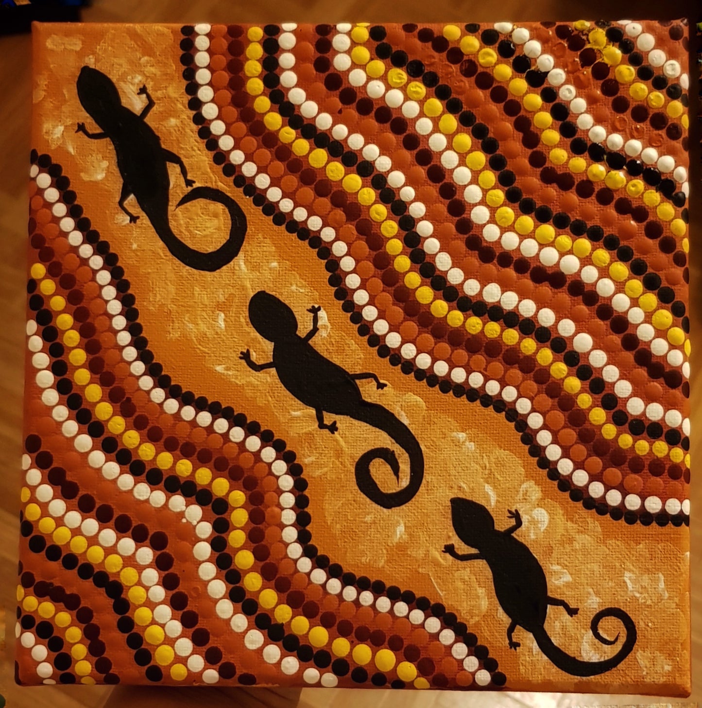 **SOLD** Outback - Acrylic on Canvas: 20cm x 20cm